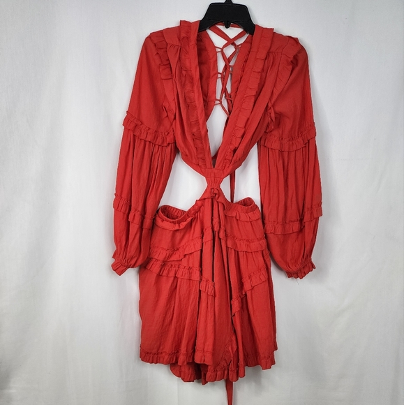 Peach Love dress color red size medium - Picture 8 of 15